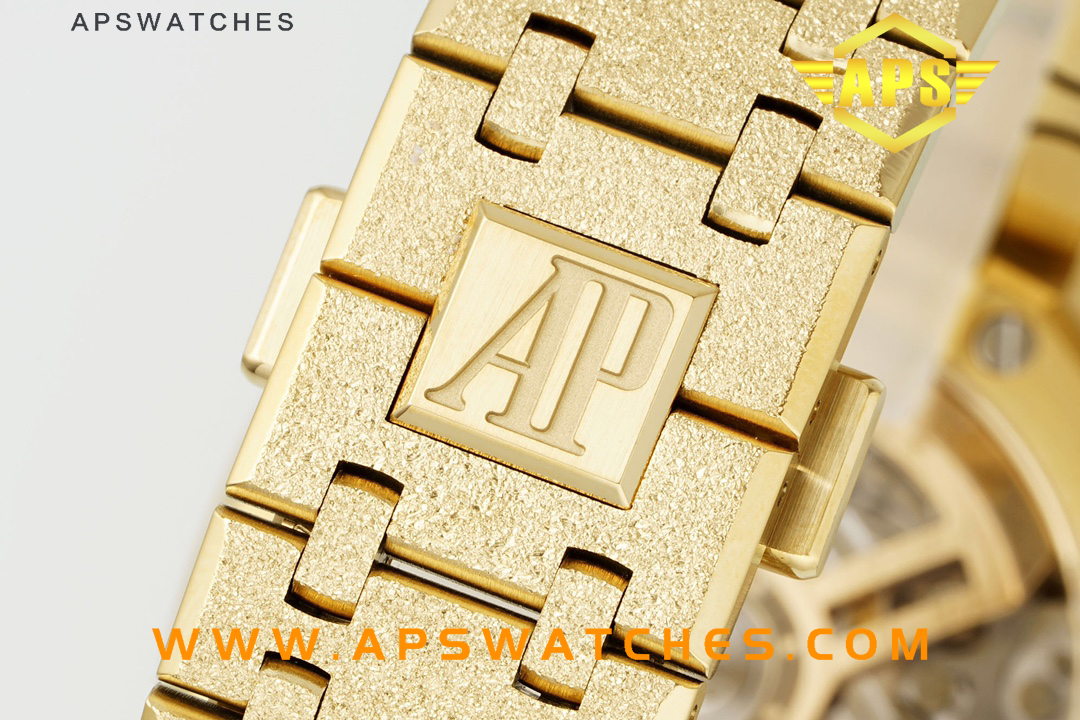 APS厂爱彼皇家26250系列金款金盘黑小盘款复刻腕表